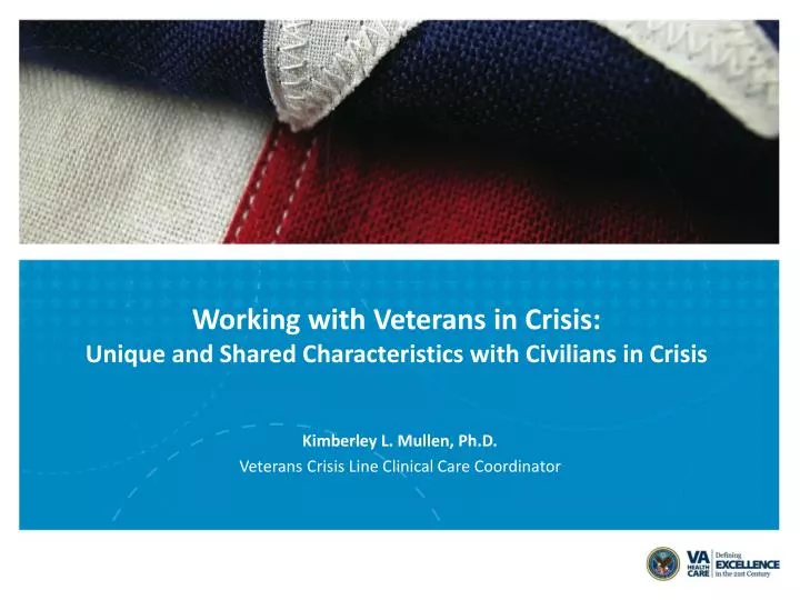 working with veterans in crisis unique and shared characteristics with civilians in crisis