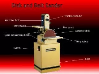 Disk and Belt Sander