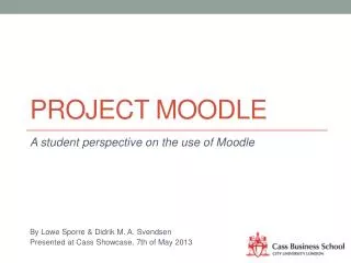 Project moodle