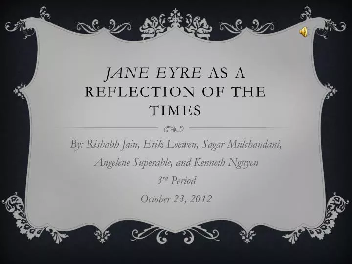 jane eyre as a reflection of the times