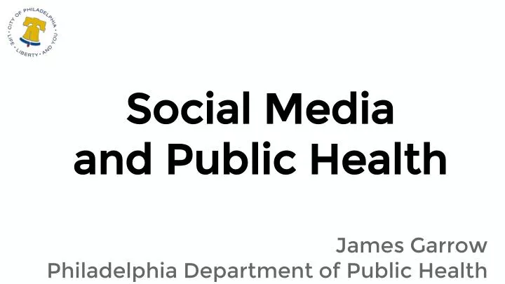 social media and public health