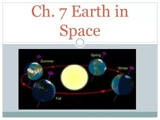 Ch. 7 Earth in Space