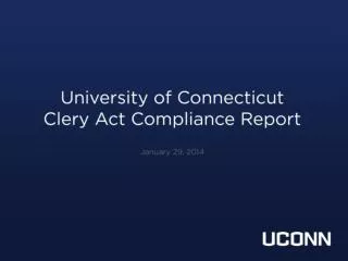 What is the Clery Act?