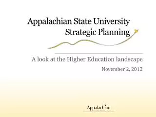 Appalachian State University Strategic Planning