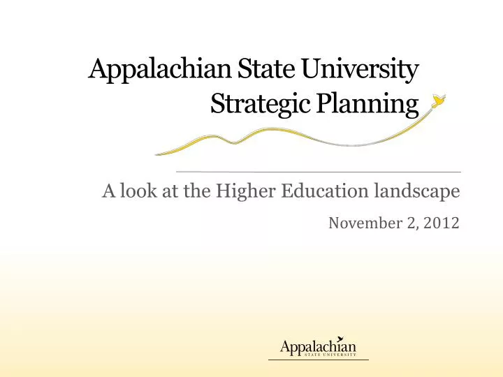 appalachian state university strategic planning