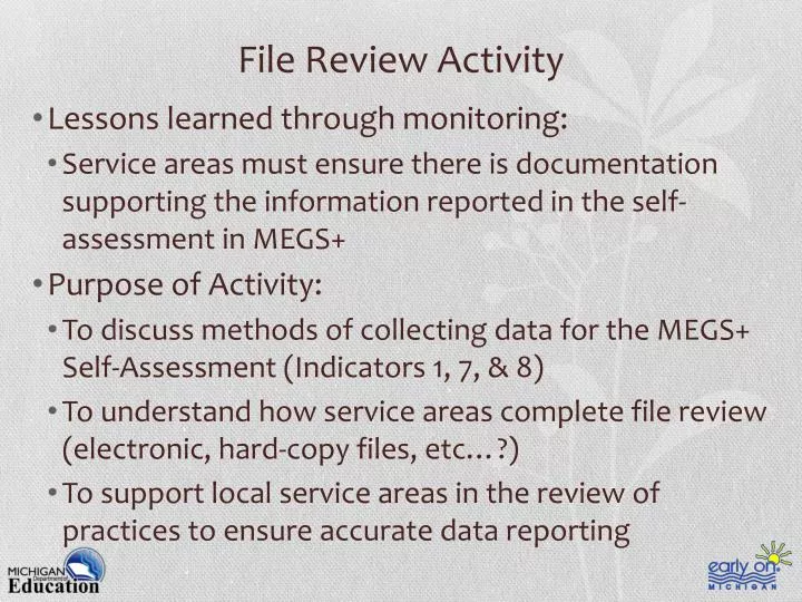 file review activity