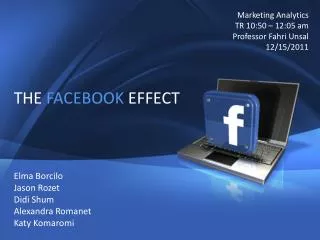THE FACEBOOK EFFECT