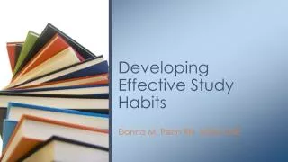 Developing Effective Study Habits