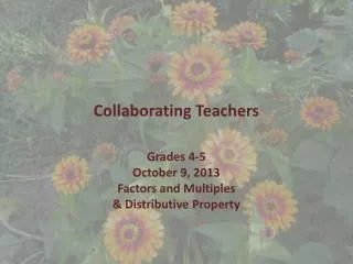 Collaborating Teachers