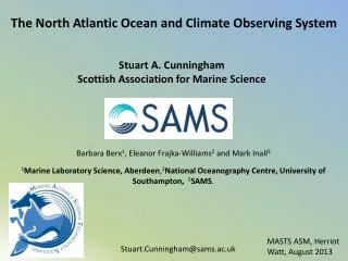 The North Atlantic Ocean and Climate Observing System