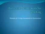 Danielson Framework for Teaching - slide 1