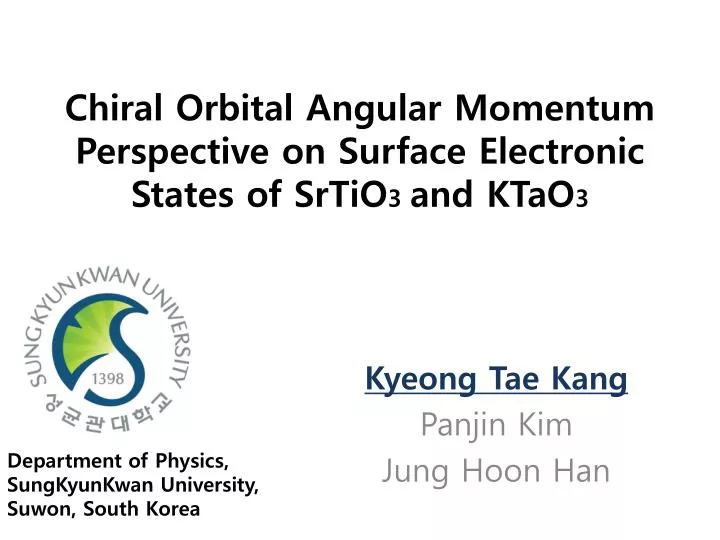 chiral orbital angular momentum perspective on surface electronic states of srtio 3 and ktao 3