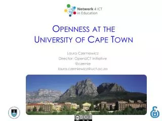 O penness at the University of Cape Town