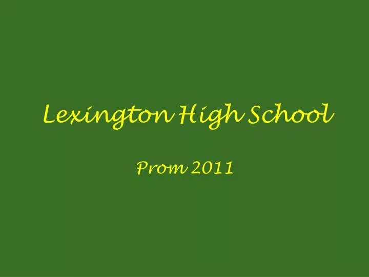 lexington high school