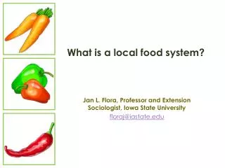 What is a local food system?