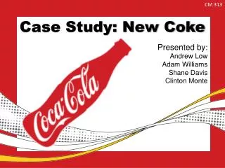 Case Study: New Coke