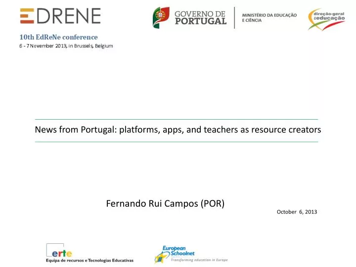 news from portugal platforms apps and teachers as resource creators