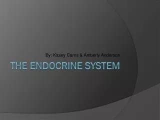 The Endocrine System