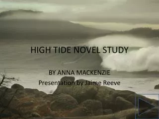 HIGH TIDE NOVEL STUDY