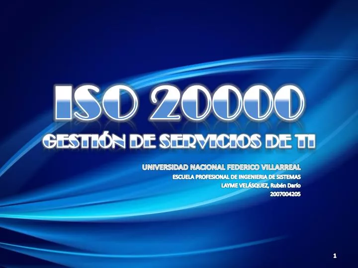 iso 20000 gesti n de servicios de ti