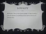 Loyalty - slide 1