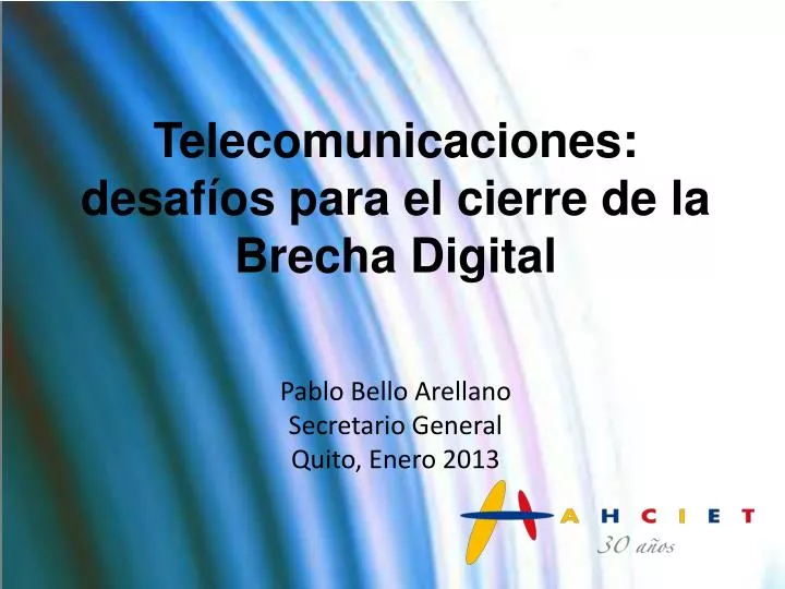 telecomunicaciones desaf os para el cierre de la brecha digital