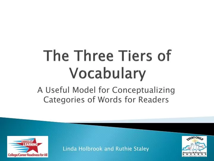 the three tiers of vocabulary