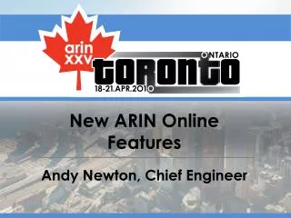 New ARIN Online Features