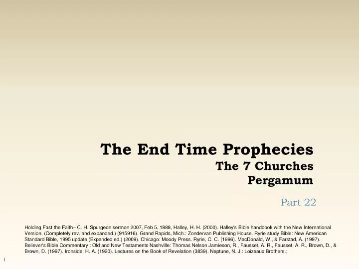 the end time prophecies the 7 churches pergamum