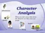 Character Analysis - slide 1