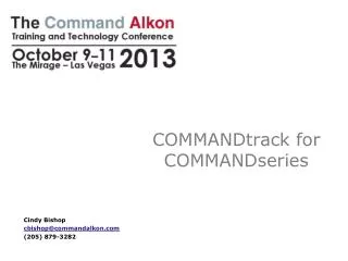 COMMANDtrack for COMMANDseries