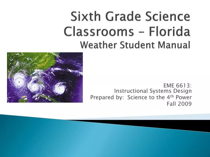 sixth grade science classrooms florida weather student manual