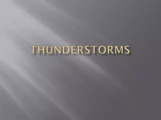thunderstorms