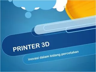 printer 3d