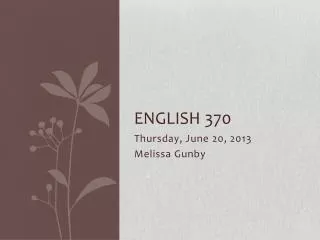 English 370