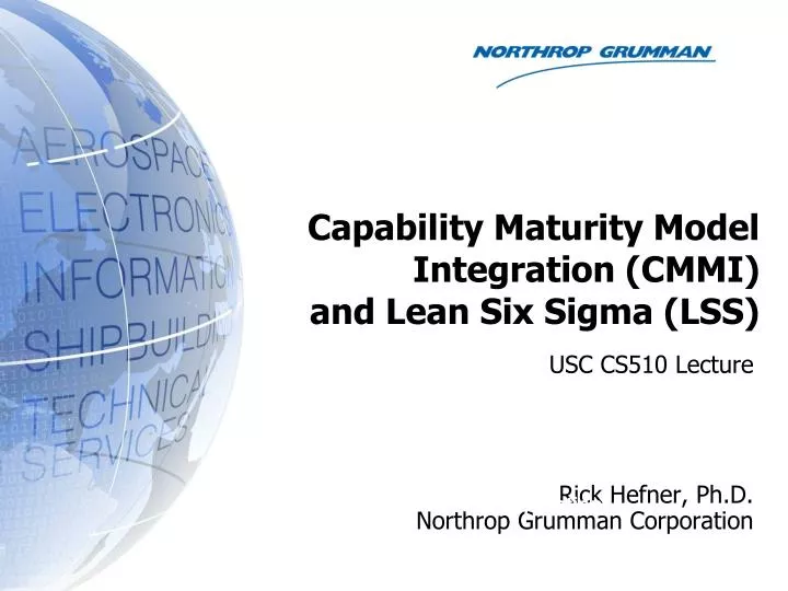 capability maturity model integration cmmi and lean six sigma lss