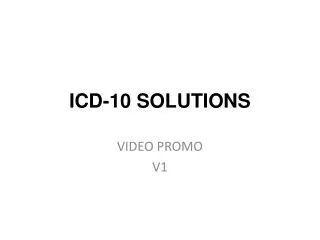 ICD-10 SOLUTIONS