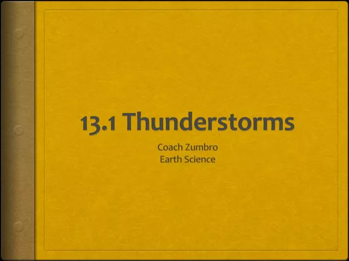 13 1 thunderstorms