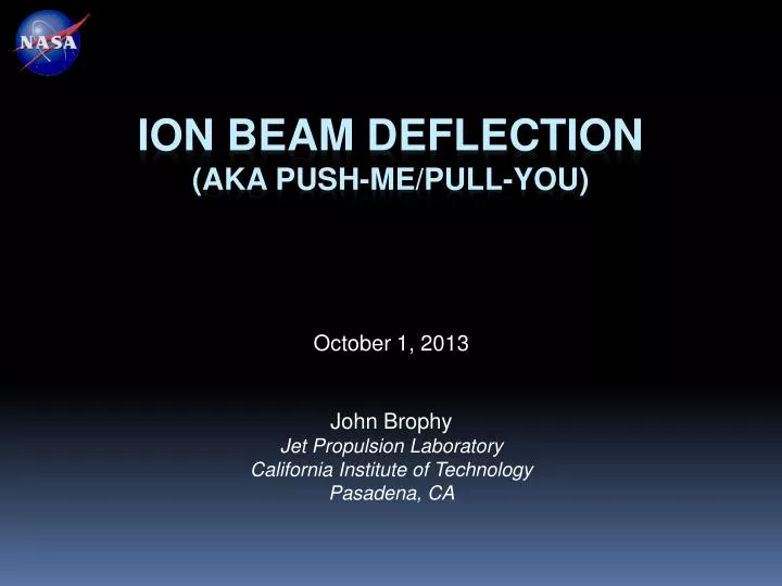 ion beam deflection aka push me pull you