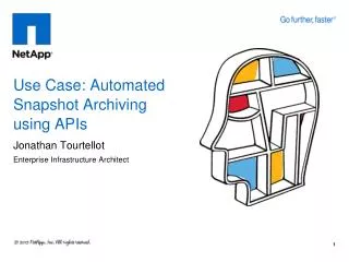 Use Case: Automated Snapshot Archiving using APIs