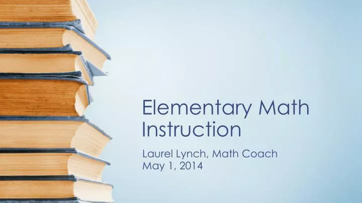 elementary math instruction