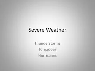 severe weather