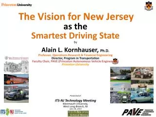 The Vision for New Jersey as the Smartest Driving State by