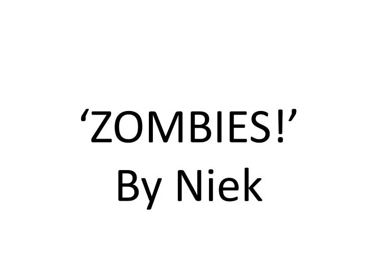 zombies by niek