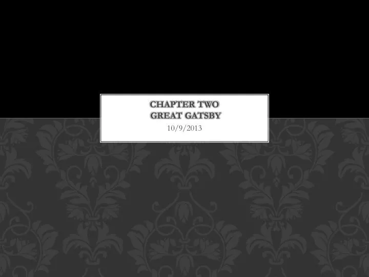 chapter two great gatsby
