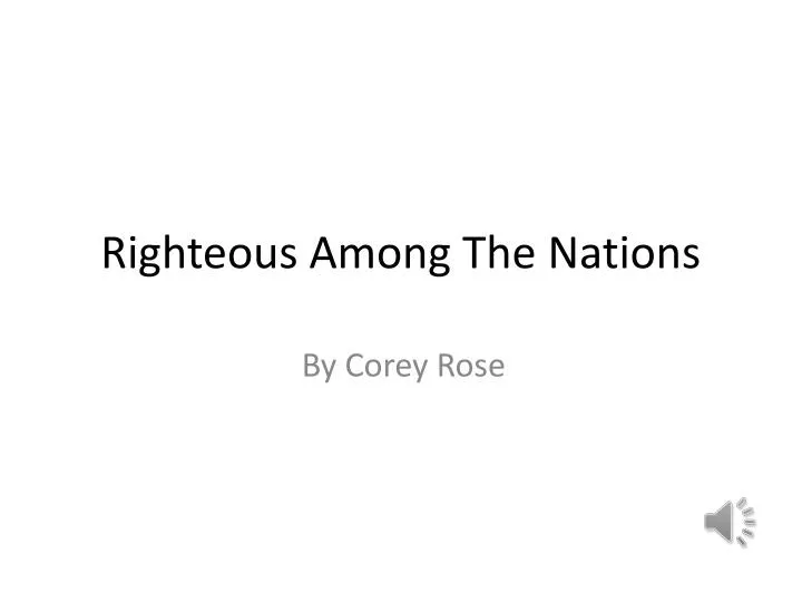 righteous among the nations