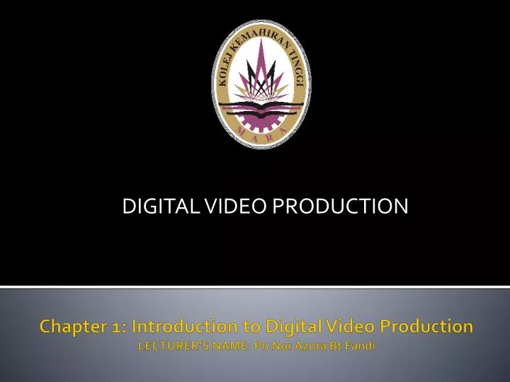 digital video production