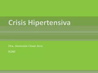 crisis hipertensiva