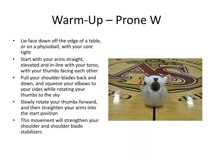 warm up prone w