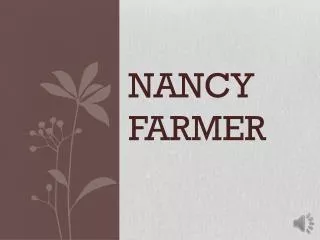 Nancy Farmer